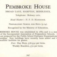 Wartime & Pembroke House School